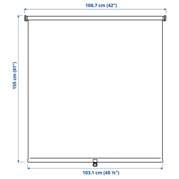 FÖNSTERBLAD Black-out roller blind, beige, 42x61 "