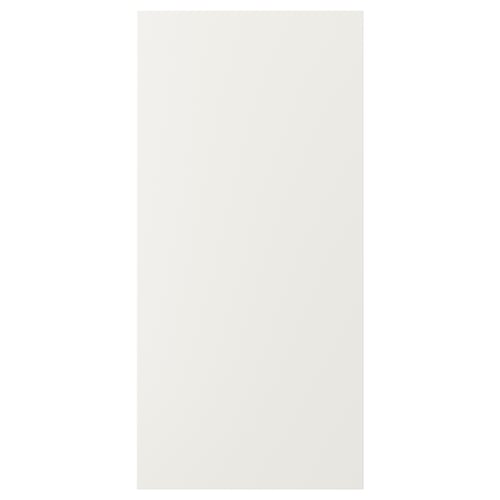 FÖRBÄTTRA white cover panel, acrylic paint on fiberboard.