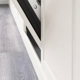 FÖRBÄTTRA Decorative toekick for dishwasher, off-white, 26x4 "