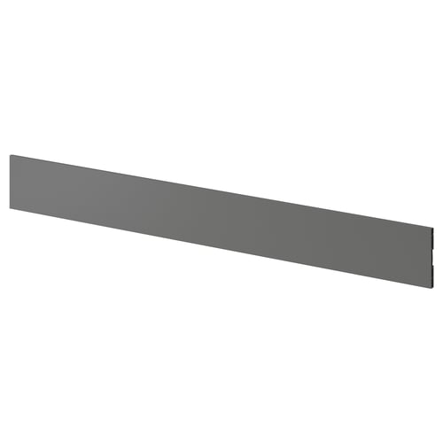 FÖRBÄTTRA grey kitchen plinth, rectangular shape, smooth surface.