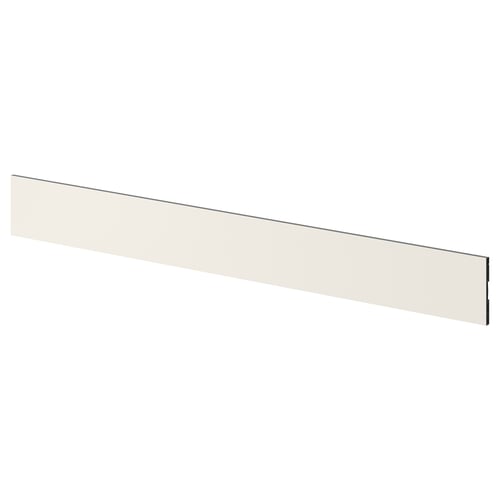 White plastic kitchen plinth, long rectangle, 25-year guarantee.
