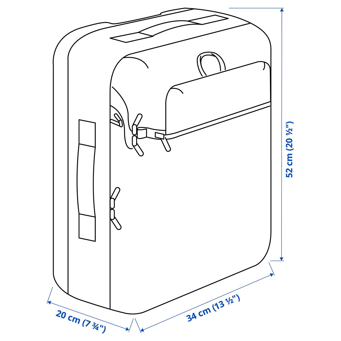 ikea rolling backpack