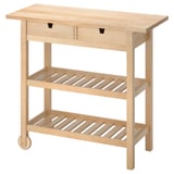 FÖRHÖJA Kitchen cart, birch, 39 3/8x16 7/8 "