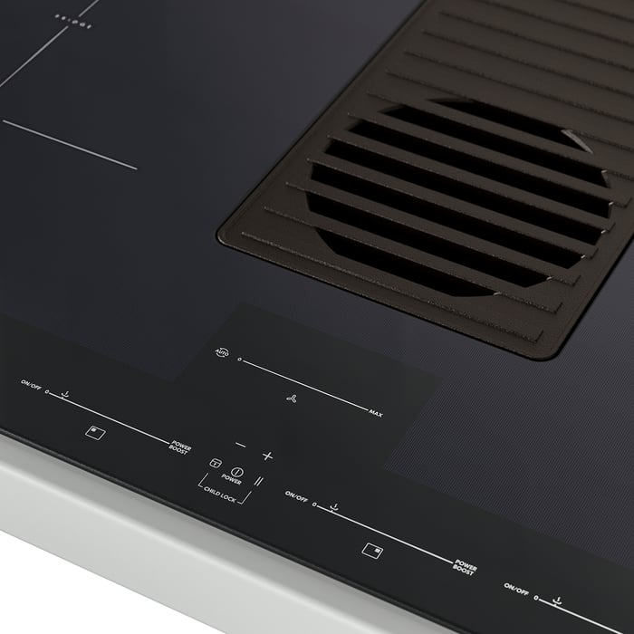 FÖRNEBO Induction cooktop w/downdraft vent IKEA