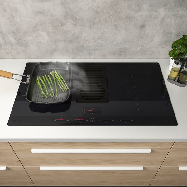 FÖRNEBO Induction cooktop w/downdraft vent - IKEA