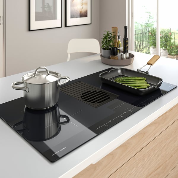 FÖRNEBO Induction cooktop w/downdraft vent - IKEA