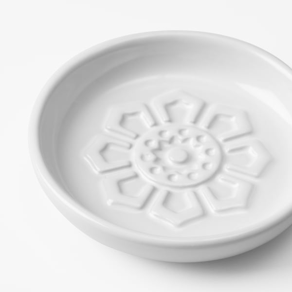 FÖSSTA Sauce dish, set of 2, white/medallion pattern IKEA