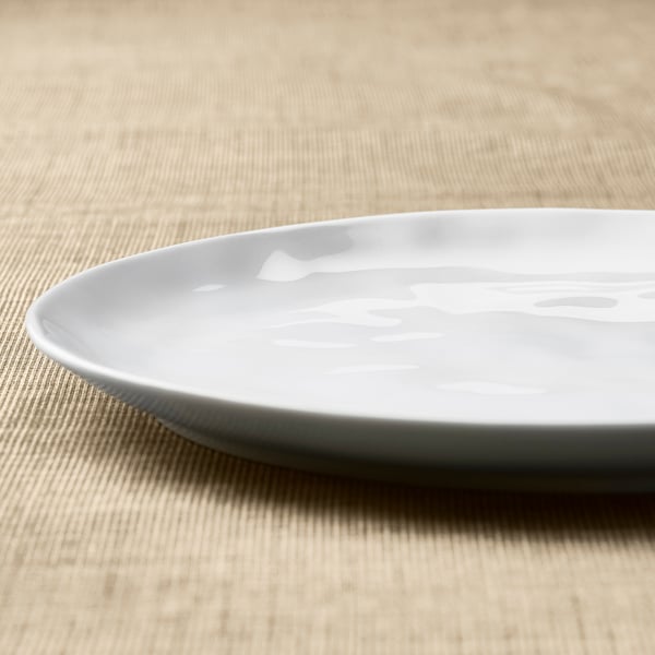 FORELLTETRA Plate, white, 11 ½x10 "