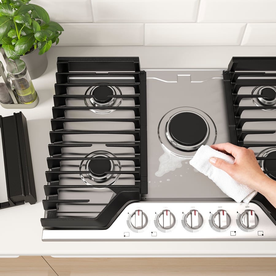 FORSHÄLLAN gas cooktop, Stainless steel, 30" IKEA