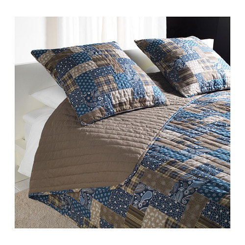 FRÄKEN Bedspread and 2 cushion covers IKEA Extra soft since the bedspread and cushion cover are quilted.