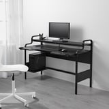 FREDDE Gaming desk, black, 55 1/8x29 1/8x28 3/4 "