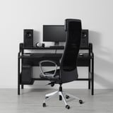 FREDDE Gaming desk, black, 55 1/8x29 1/8x28 3/4 "