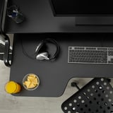 FREDDE Gaming desk, black, 55 1/8x29 1/8x28 3/4 "