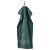 FREDRIKSJÖN Hand towel, gray-turquoise, 16x28 "