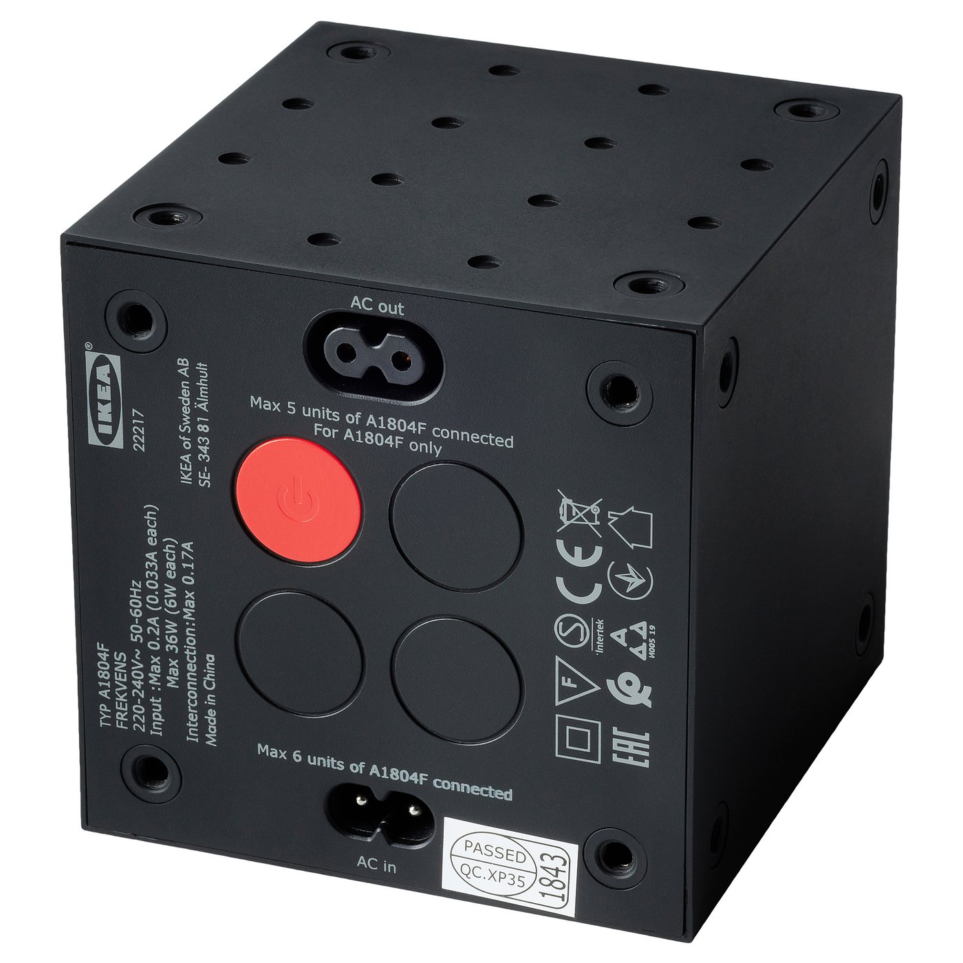 FREKVENS LED spotlight, black/white - IKEA