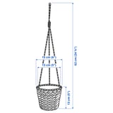 FRIDFULL Hanging planter, water hyacinth, 4 ¾ "