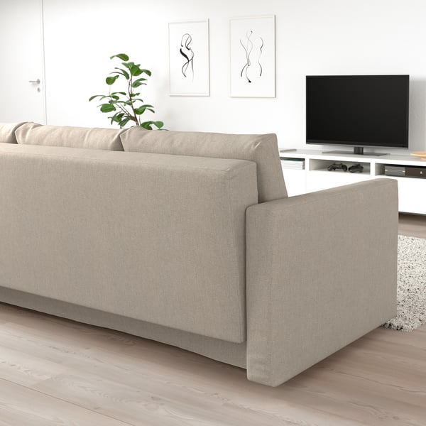 FRIHETEN Sleeper sofa Hyllie beige IKEA
