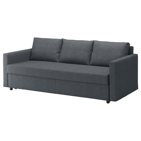 FRIHETEN Sleeper sofa, Hyllie dark gray