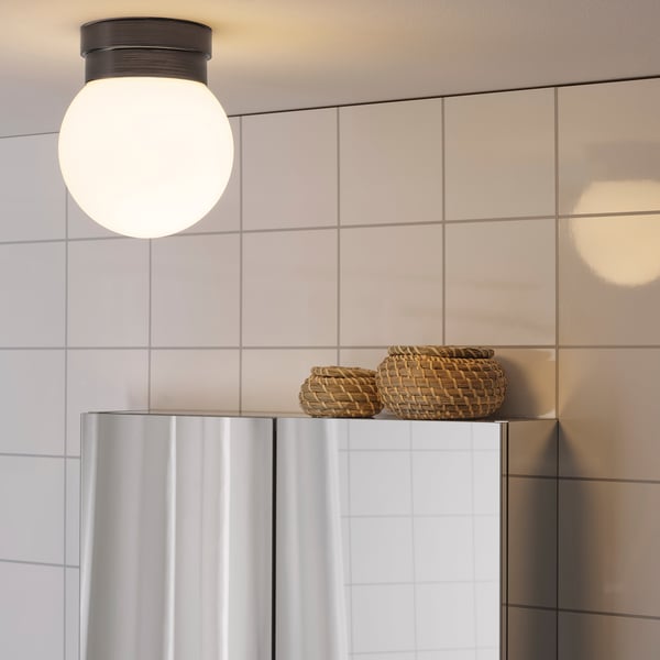 FRIHULT Ceiling/wall lamp, black