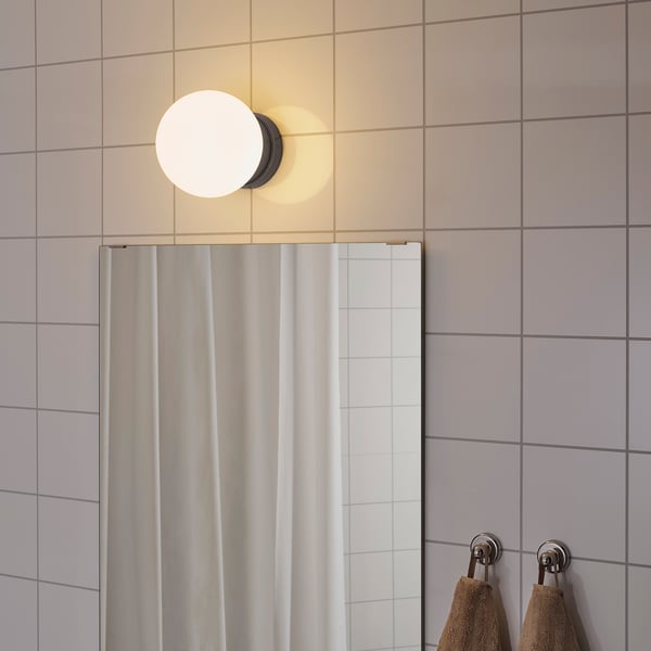 FRIHULT Ceiling/wall lamp, black