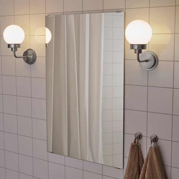 FRIHULT Wall lamp, stainless steel color