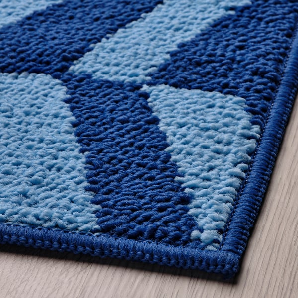 FRIMÄRKE door mat, blue/light blue, 2'0"x2'11" IKEA