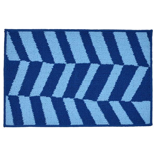 FRIMÄRKE door mat, blue/light blue, 2'0"x2'11" IKEA