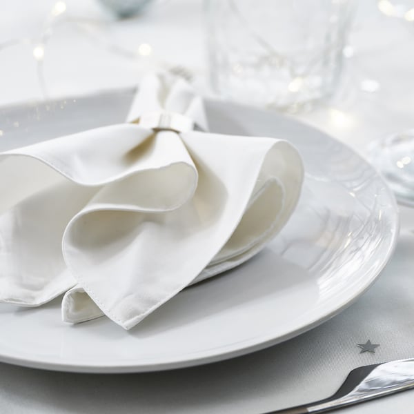 FRÖJDA Napkin, white, 12x12 "