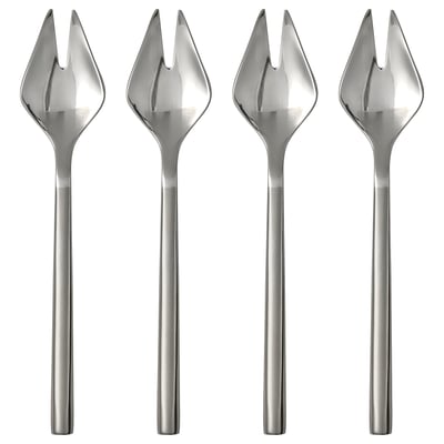 FRÖJDA Salad/dessert fork, stainless steel, 5 ½ "