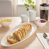 FRÖJDEFULL Serving plate, white, 16x7 "