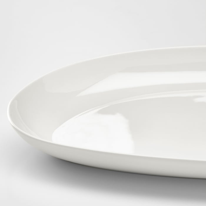 FRÖJDEFULL serving plate, white, 16x7" IKEA