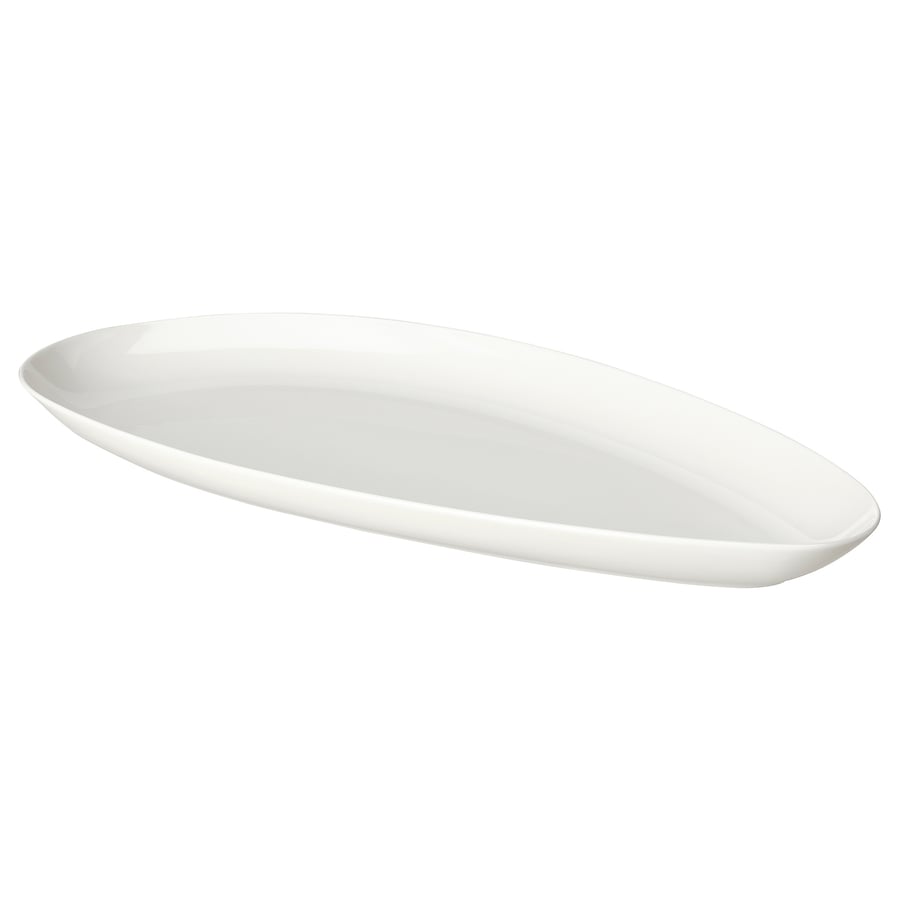 FRÖJDEFULL serving plate, white, 16x7" IKEA