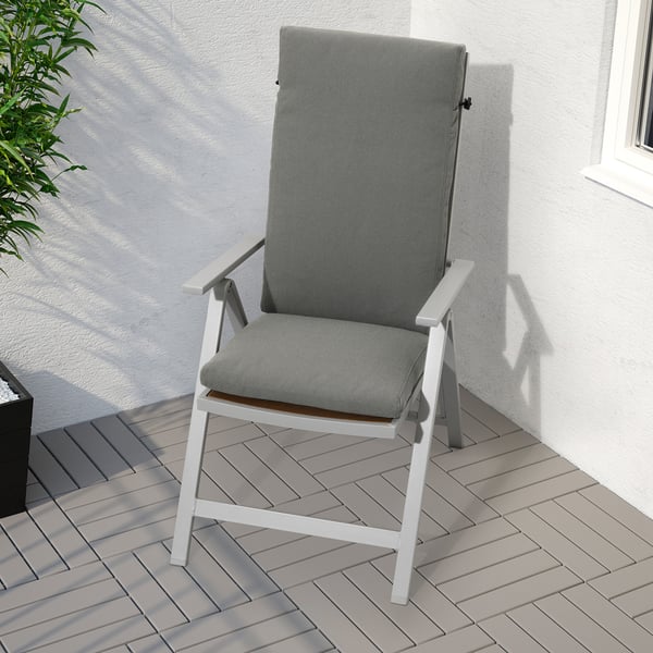 DUVHOLMEN Inner seat pad, outdoor off-white white gray, 24 3/8x24 3/8 -  IKEA