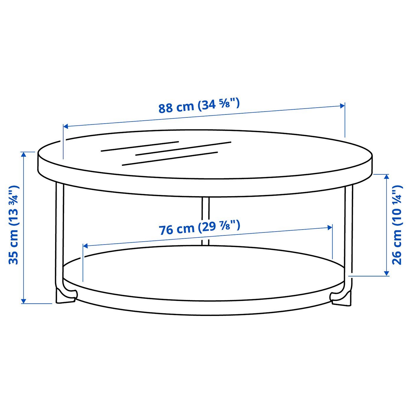 FRÖTORP coffee table/side table, set of 2, anthracite marble