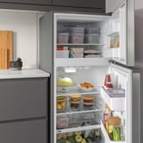 FRYSBAR Top-freezer refrigerator, Stainless steel, 13.9 cu.ft
