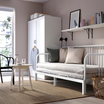 FYRESDAL Daybed frame, white, Twin