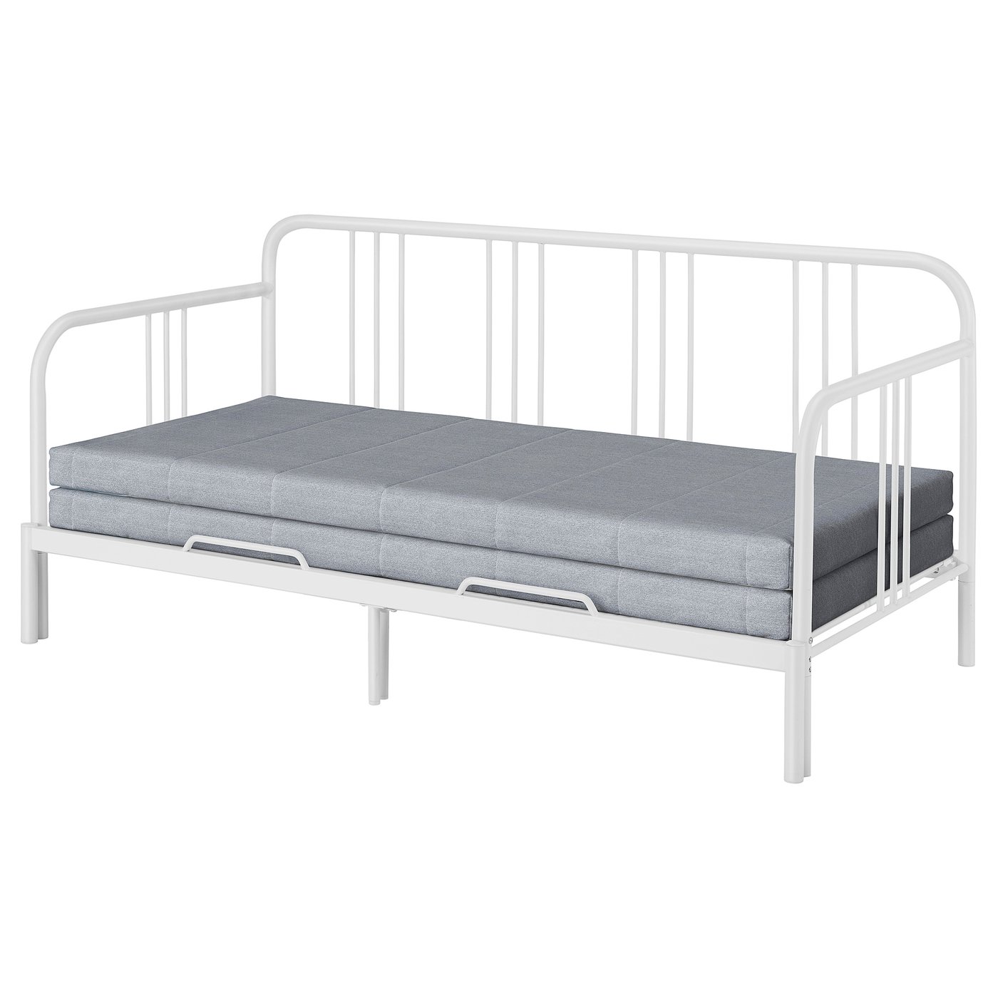 FYRESDAL daybed with 2 mattresses, white/Ågotnes firm, Twin - IKEA