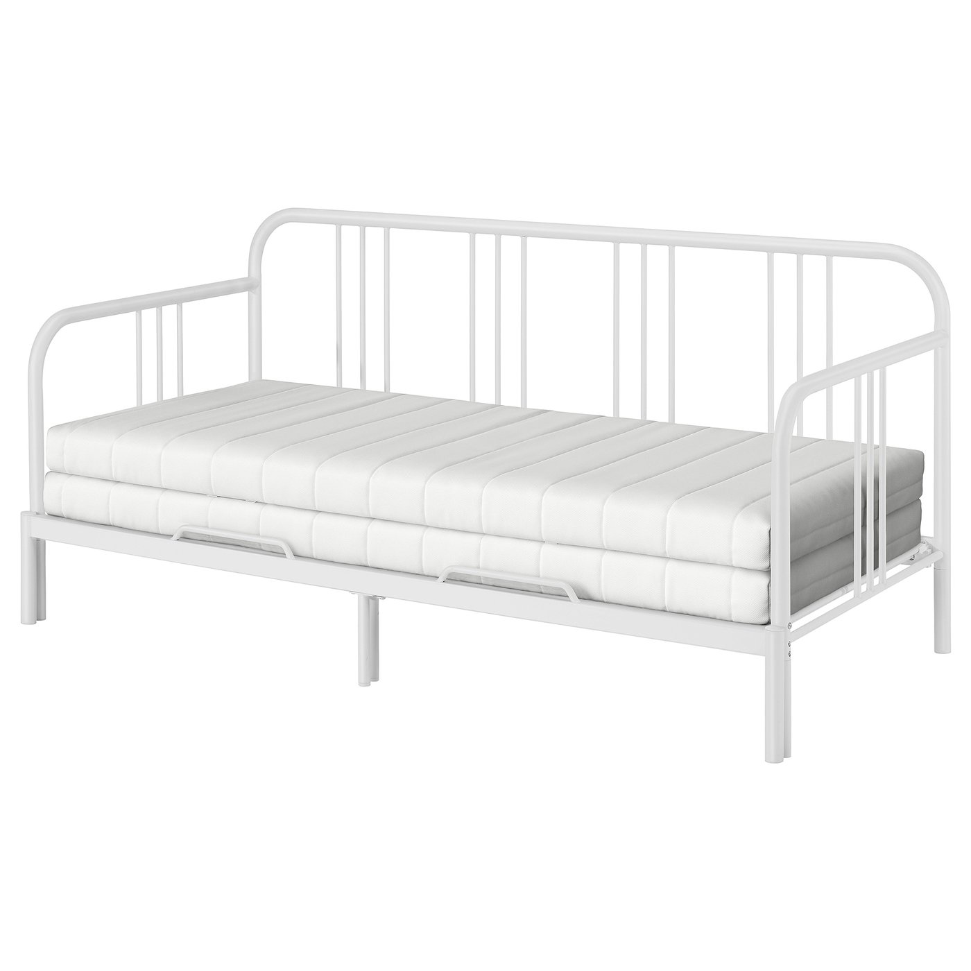 Daybed With 2 Mattresses, White/åSvang Medium Firm