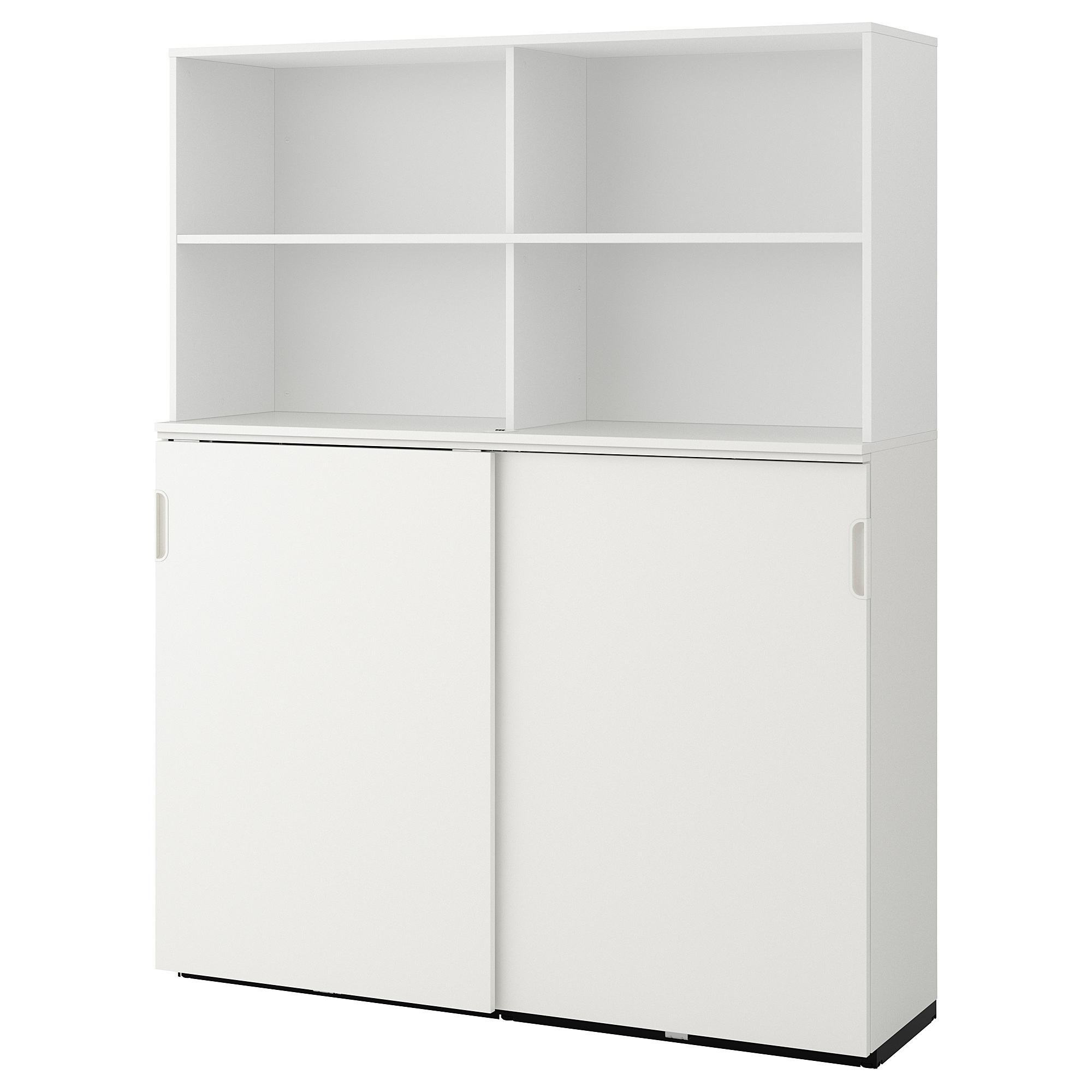 GALANT Storage combination w sliding doors, white63x78 3/4 "