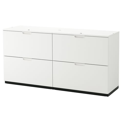 GALANT storage combination with filing, white, 63x311/2" IKEA