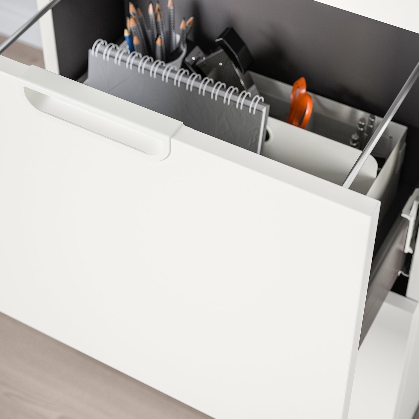 Storage combination with filing, white 4