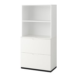 GALANT storage combination with filing, white