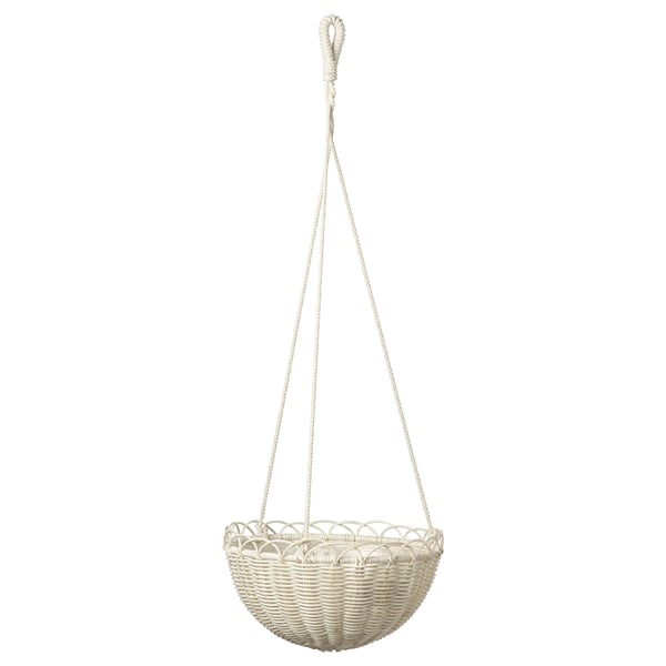 galiamelon hanging planter indoor outdoor white 10