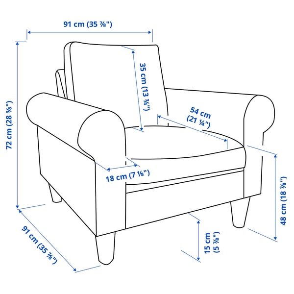 GAMMALBYN Armchair, beige