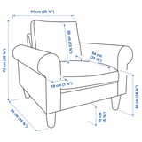 GAMMALBYN Armchair, beige