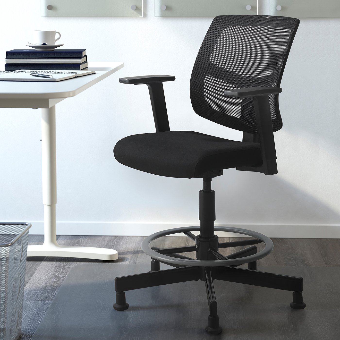 GARKA Swivel chair, Vissle black IKEA