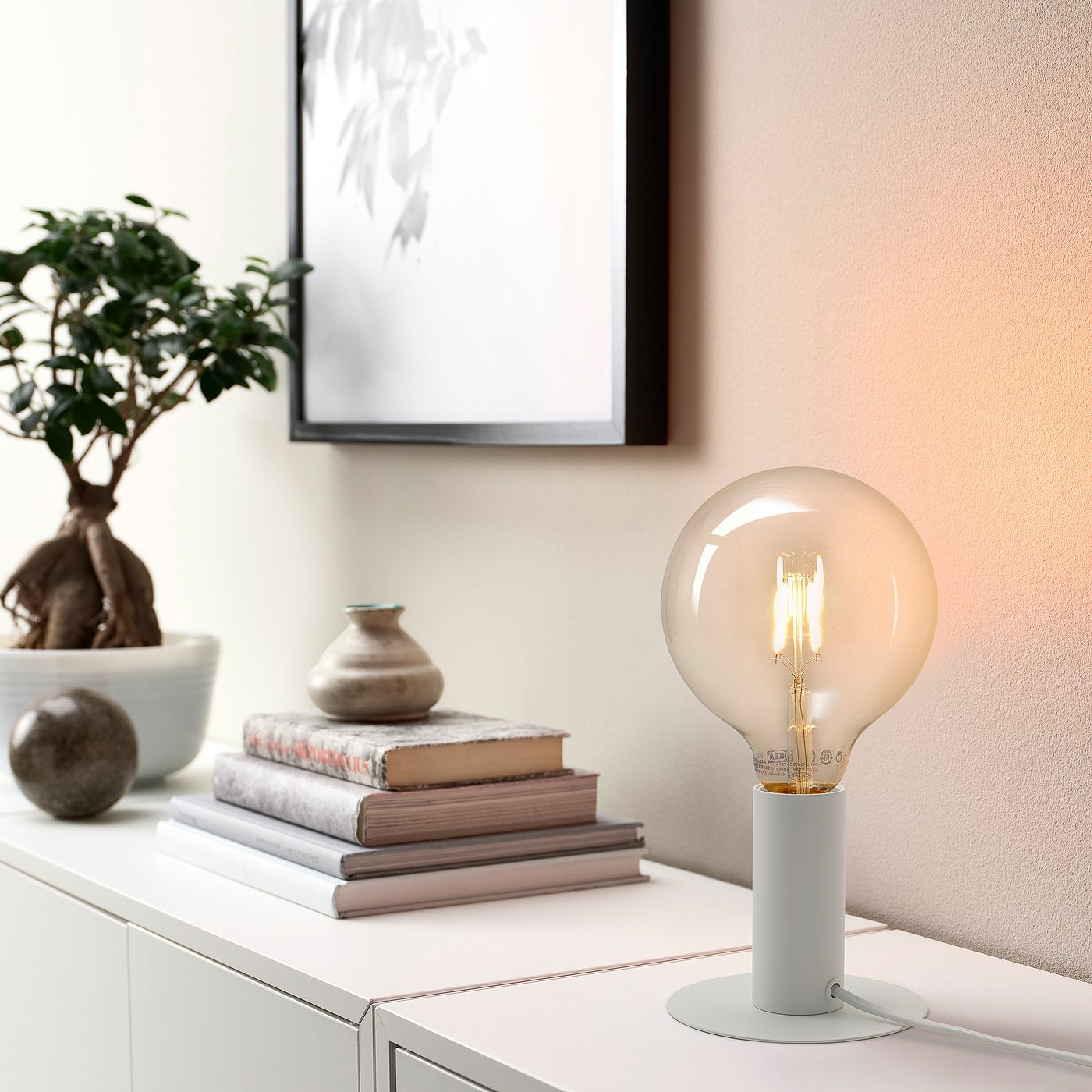 GENNAKER table lamp, white - IKEA