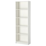 GERSBY Bookcase, white, 23 5/8x70 7/8 "