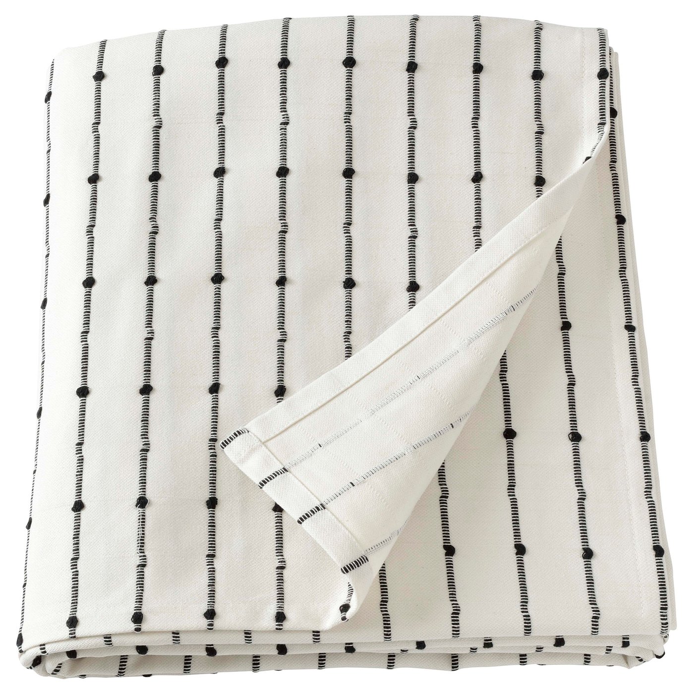 GETAPEL Bedspread, off-white gray/line 