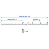 GETKÅL LED lighting chain, outdoor, 984 1/4 "